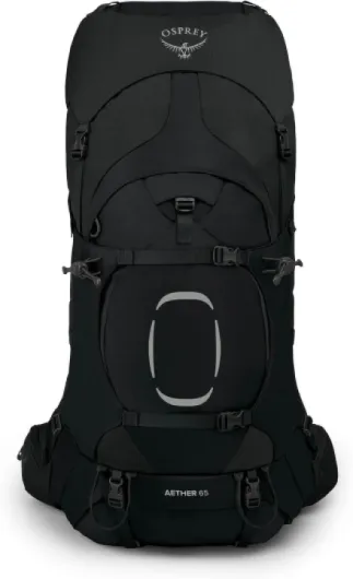 Aether Sac de trekking homme, 65L Large/X-Large, Black Noir 65L - L/XL
