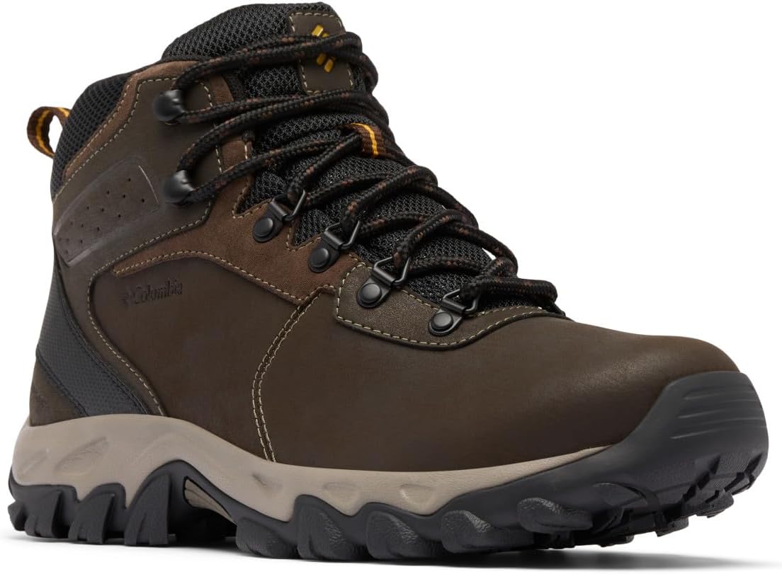 Columbia Men's Newton Ridge Plus II Suede WP Hiking Boot 10 Cordovan/Squash