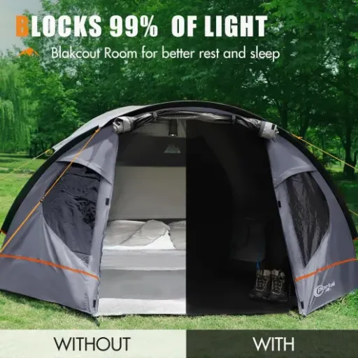 Test Portal 3-4 Man Tent Blackout : la tente familiale qui fait bien le job sans ruiner le budget