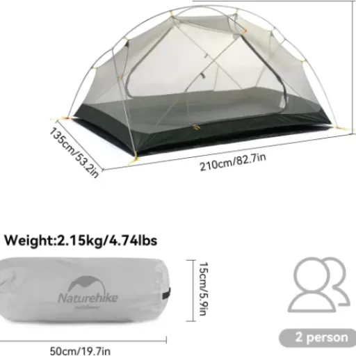 Test Naturehike Mongar 2 (20D) : la tente légère qui fait le job sans ruiner ton budget