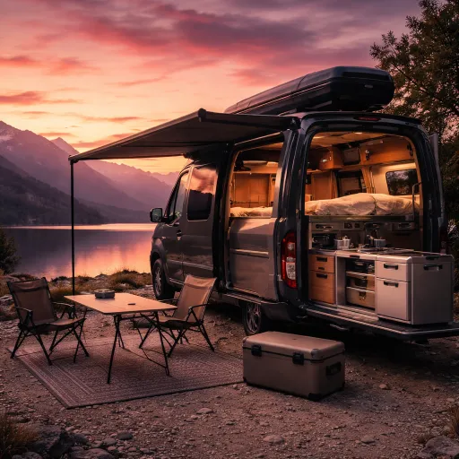 Équipement camping car outdoor premium : transformer son véhicule de loisirs en véritable camp de base haut de gamme
