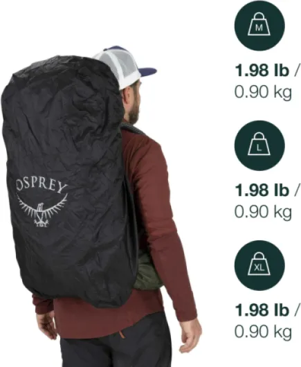 Ultralight Housse de Pluie Noir O/S - Capacité M
