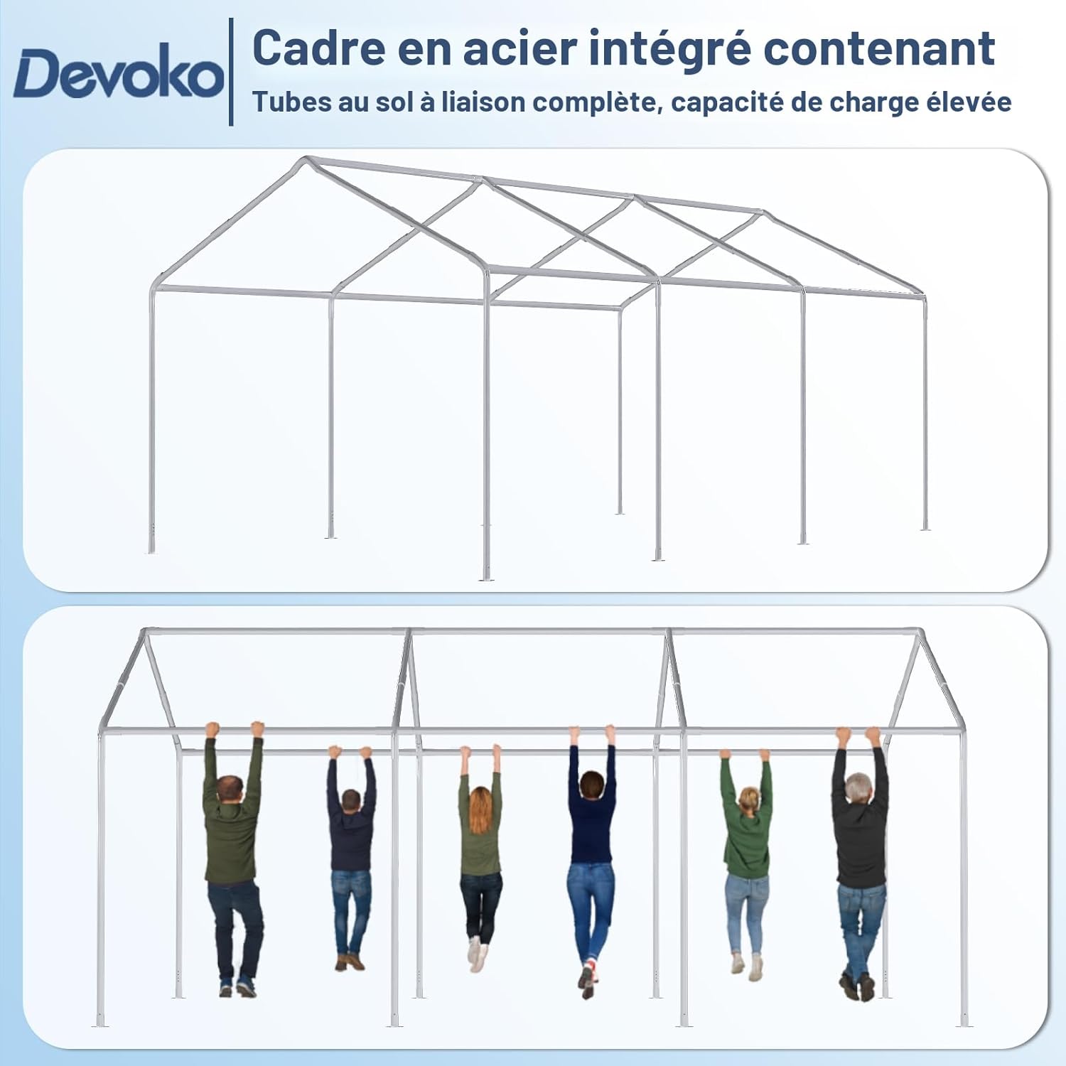 Tente de Reception,Barnum avec Protection UV 50+,Tente Reception 560g/m² Bâche PE,tonnelle de Jardin Exterieur,Barnum Pliant pour Les réunions de Famille fêtes Mariages,Blanche 3*6m