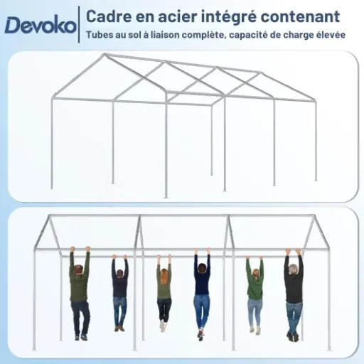 Test Devoko Tente de Réception 3x6m : le barnum pratique pour les repas de famille sans prise de tête