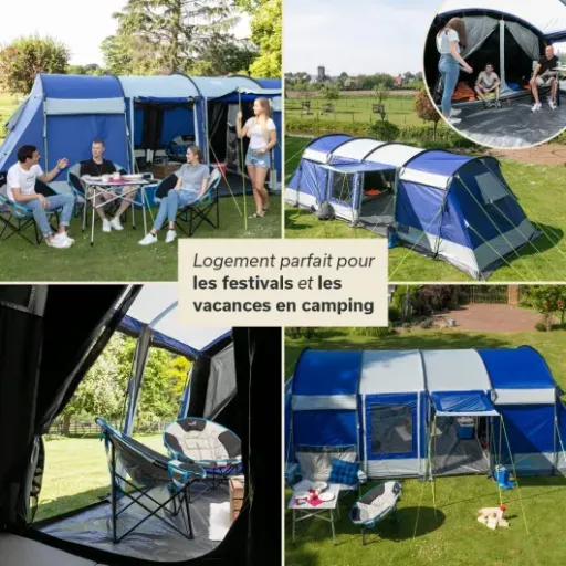 Test Skandika Montana 8 Sleeper : la grosse tente tunnel familiale qui prend de la place mais fait le job