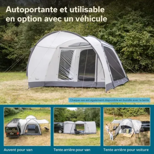 Test Skandika Pitea 4 Flex Protect : la tente dôme qui fait office de petite annexe pour le van