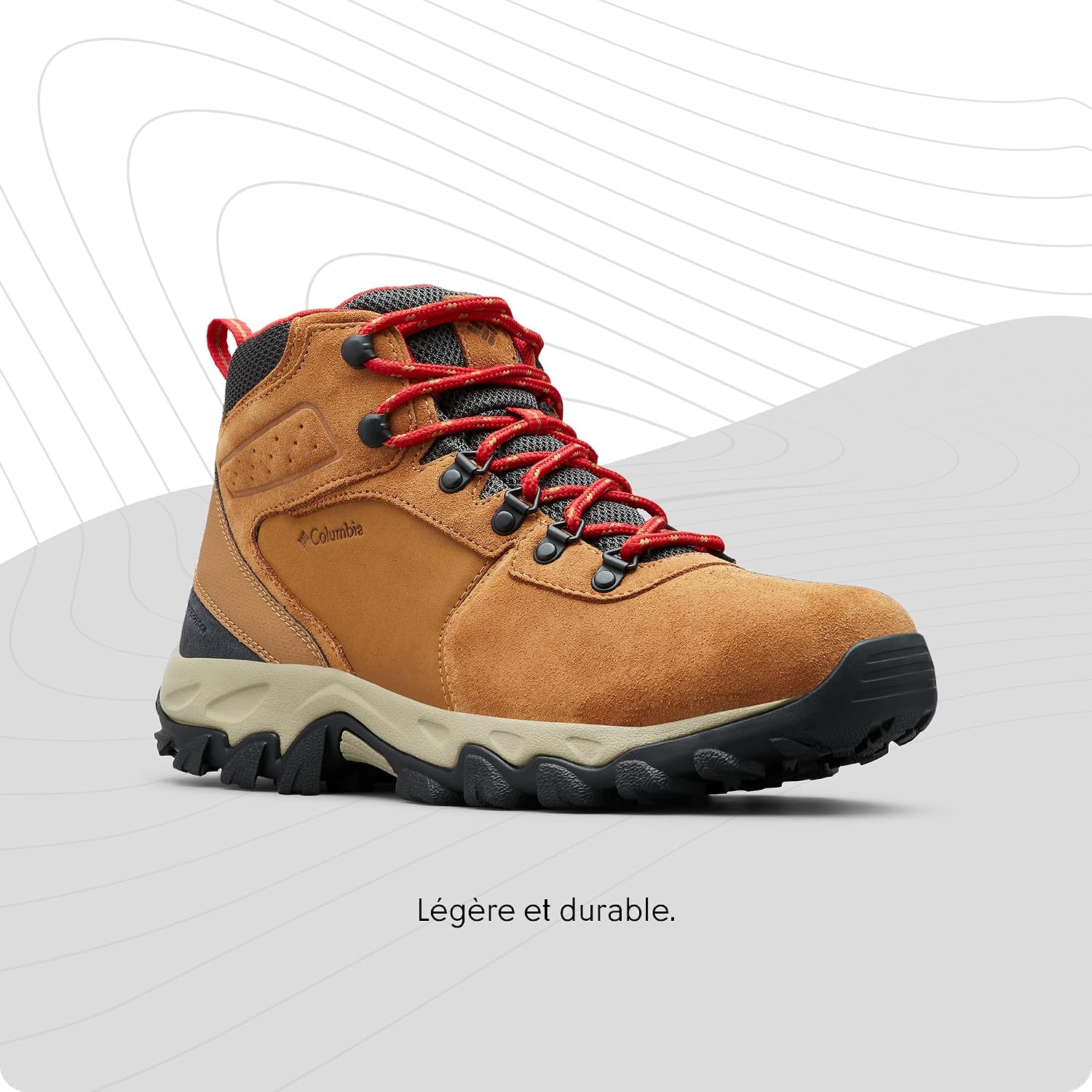 Columbia Newton Ridge Plus II Suede Waterproof, Chaussures Montantes De Randonnée Et Trekking pour Homme 43.5 EU Elk Mountain Red 288